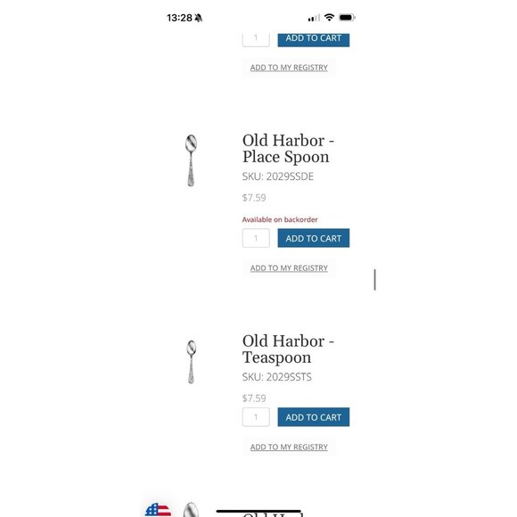 16 Piece Old Harbor Liberty Tabletop Silverware Set Fishing Boating Ships Lake - Picture 12 of 13